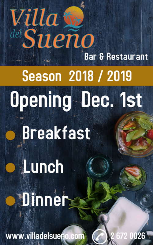 Opening Dec. 1st Season 2018/2019